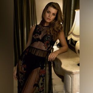 Anthropologie Not So Serious Velvet Dress